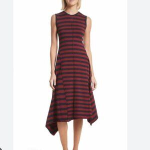GREY Jason Wu Stripe Handkerchief Hem Dress